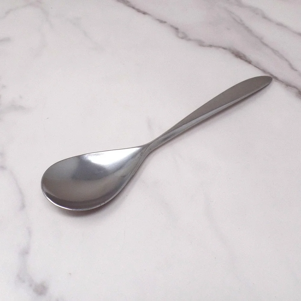 Vintage Wusthof Dreizack Pamir Stainless Steel MCM Flatware, Soup / Place Spoon